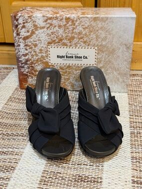 Right Bank Shoe Co. Femme Line Mule Made in Spain Size 9.5